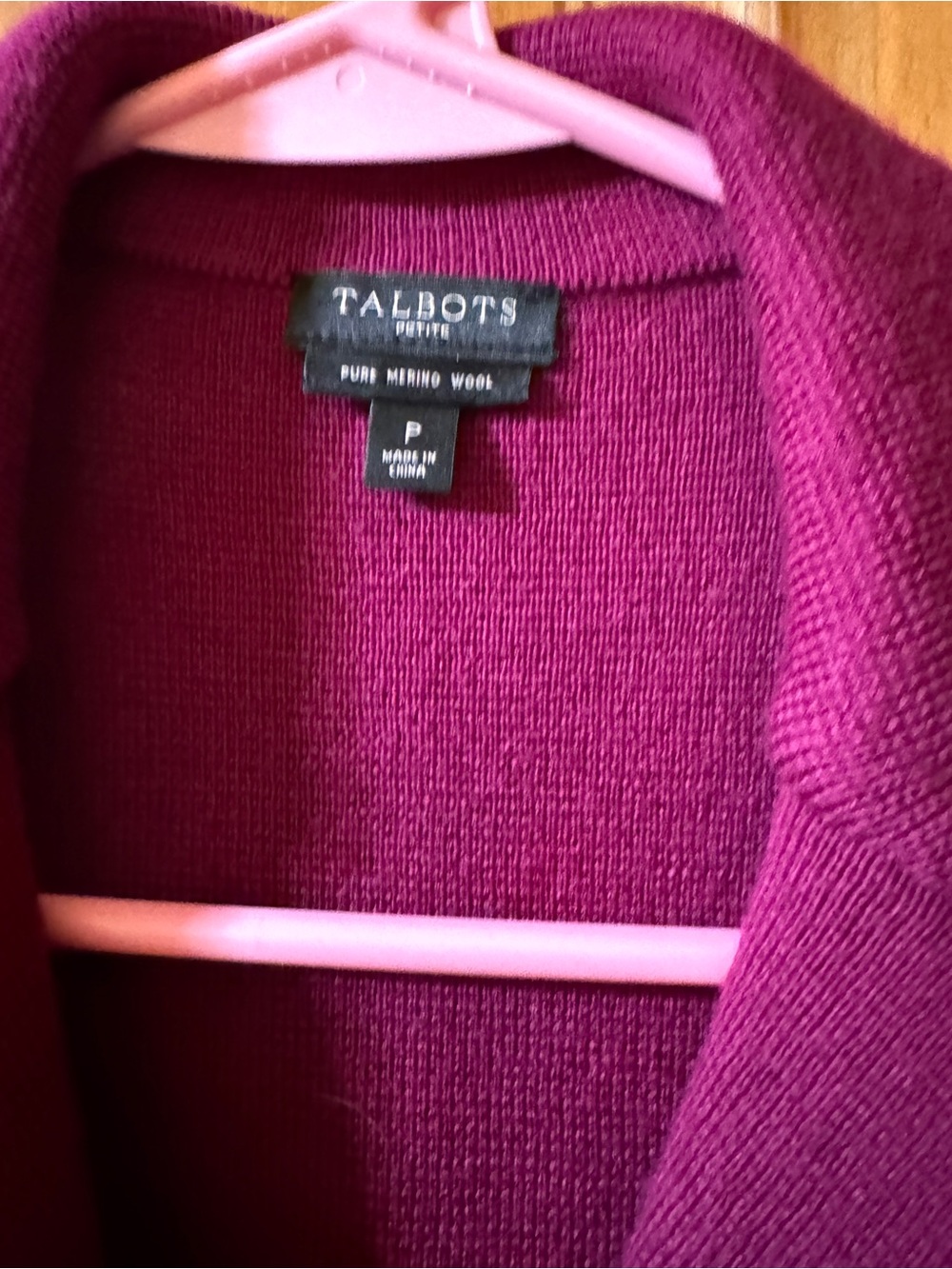 Talbots Raspberry Knit Blazer Jacket - Picture 2 of 7